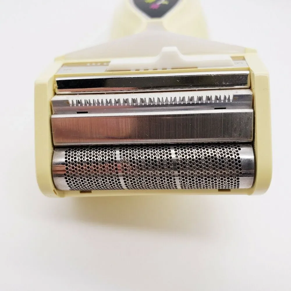 Vtg Lady Sunbeam Rascal Electric Razor Spring Tulips Hair Removal Tool MCM Works